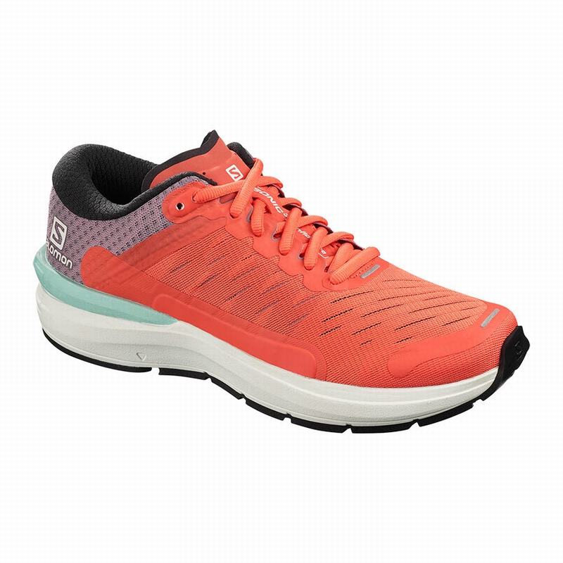 Chaussure Running Salomon Femme Marron / Blanche - Salomon SONIC 3 CONFIDENCE W - France (7830-IODRA